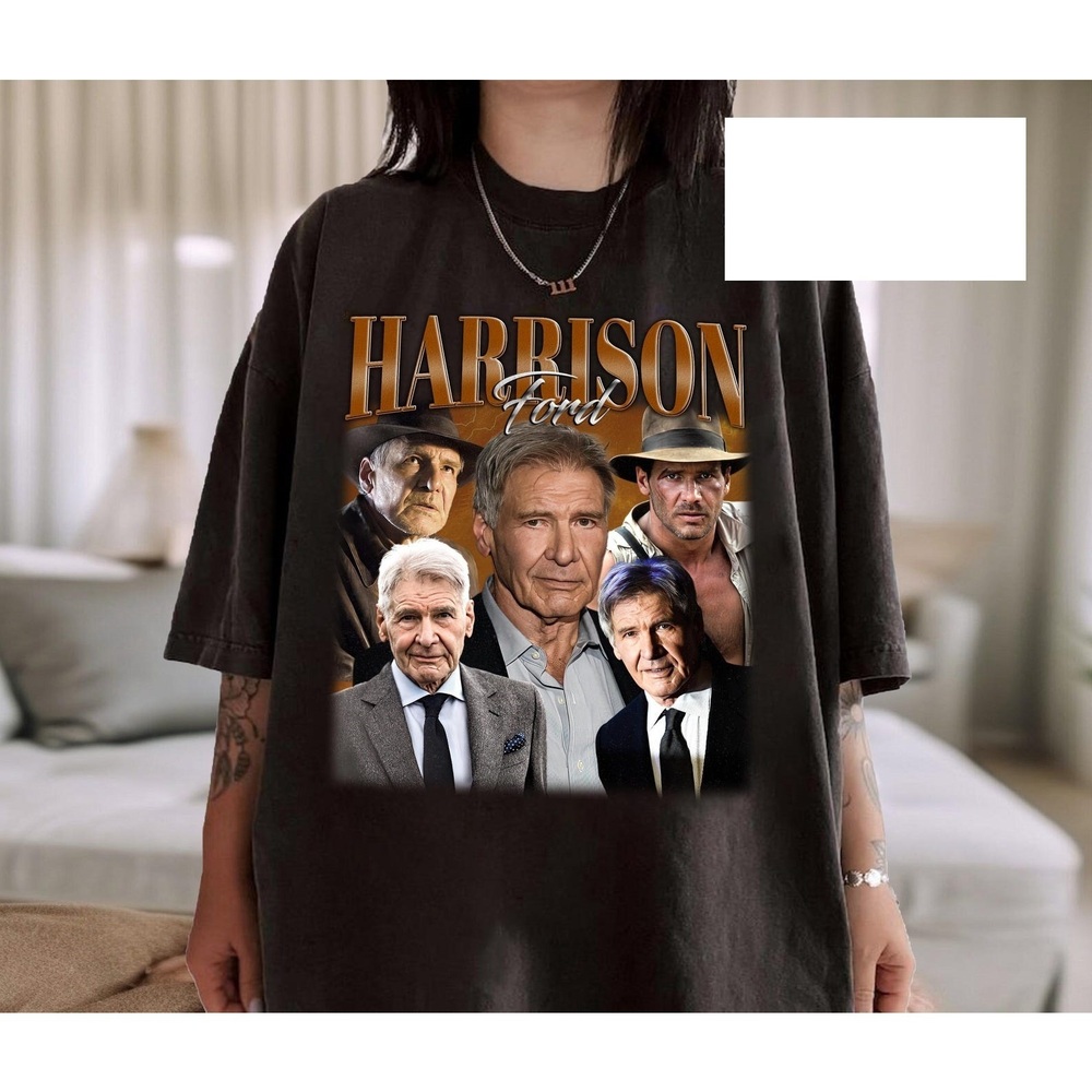 Harrison Ford T-Shirt, 90s Black Style